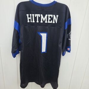 Champion NY/NJ Hitmen Original WWF WWE XFL Jersey Size 40
